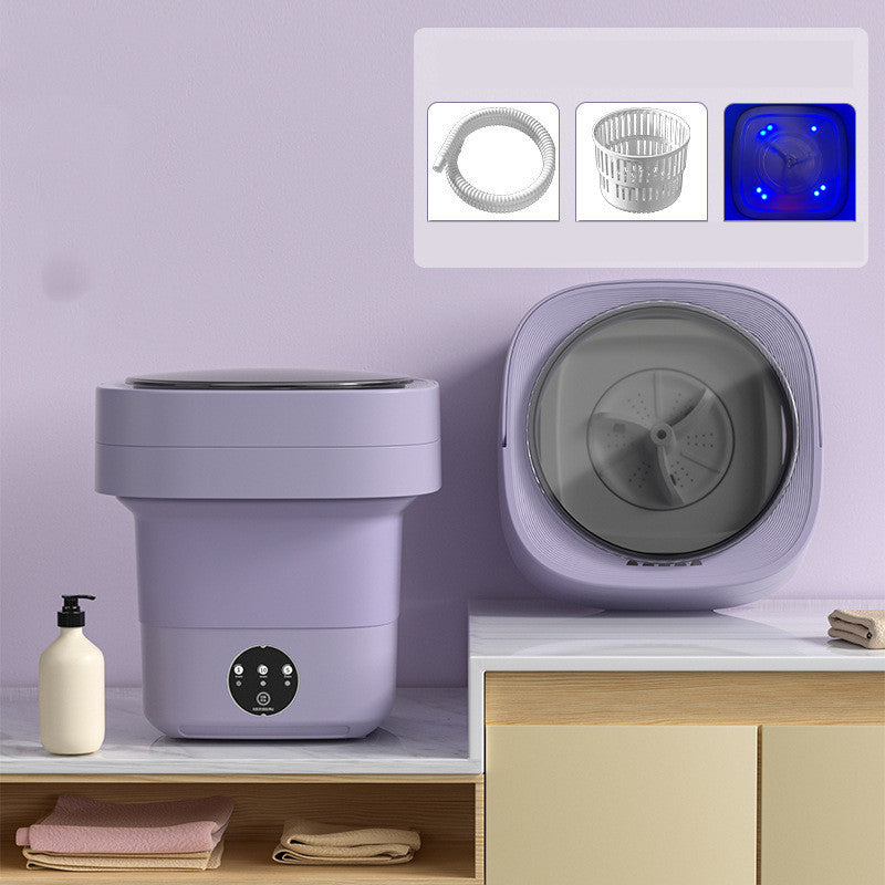 Mini Foldable Washing Machine Portable 3 Models With Spinning Dry Gadgets