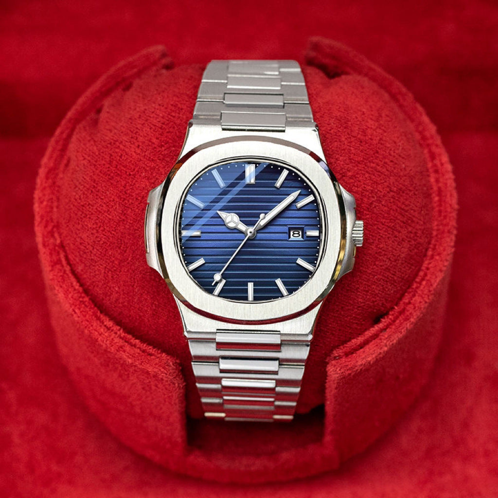 2025 High-end Fashion Business Ultra-thin Swiss Counter Steel Belt Waterproof Luminous Watch Men's Live Foreign Trade Explosions
