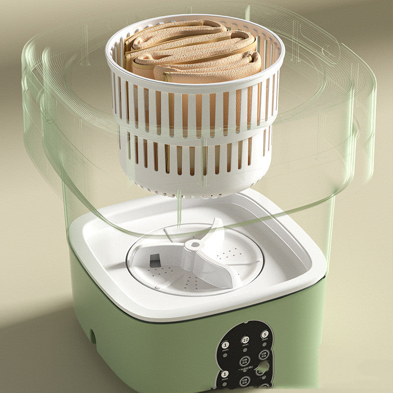 Mini Foldable Washing Machine Portable 3 Models With Spinning Dry Gadgets