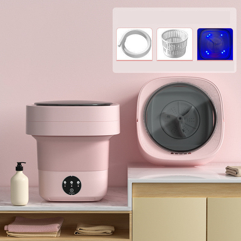 Mini Foldable Washing Machine Portable 3 Models With Spinning Dry Gadgets