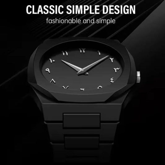 Stainless Steel Arabic Watch
